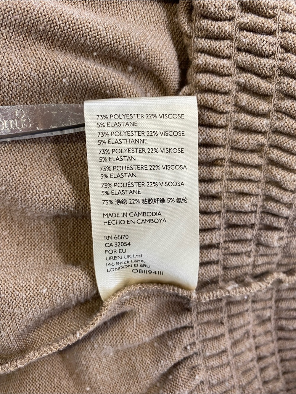 WE THE FREE Taupe Off‑Shoulder Smocked Hem Long Sleeve Sweater—L - Picture 11 of 15